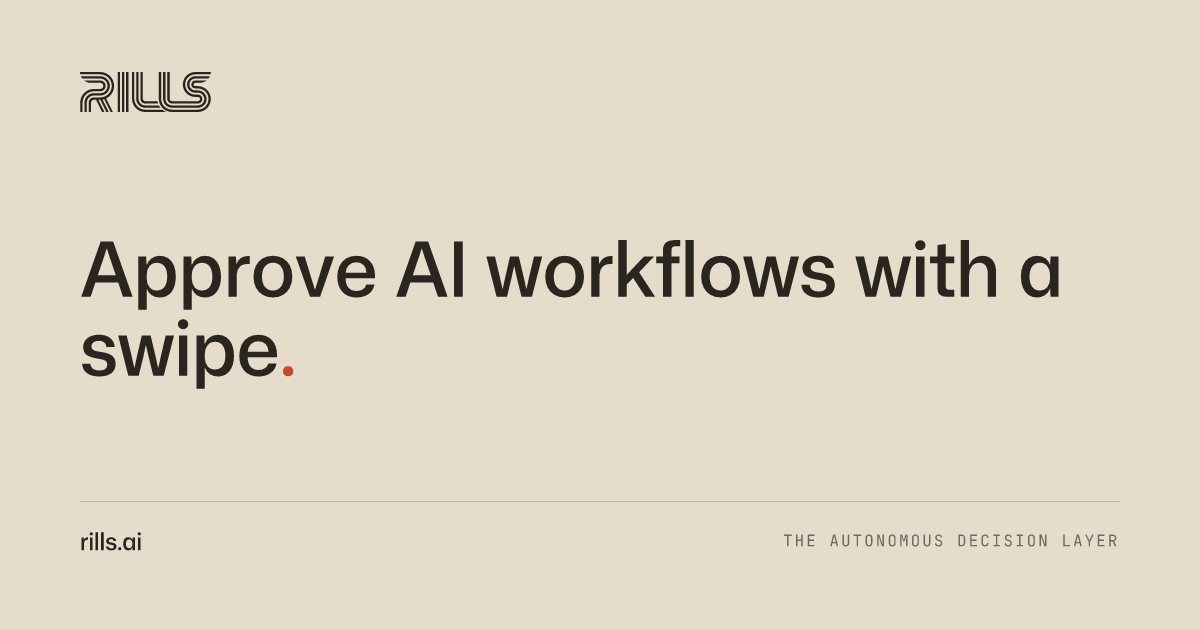 Open Rills Rills | AI Workflow Automation with Human Approval